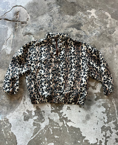 Silk Leopard Bomber