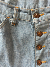 Load image into Gallery viewer, Orange Tab Button Fly Levis $118