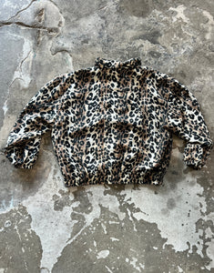 Silk Leopard Bomber